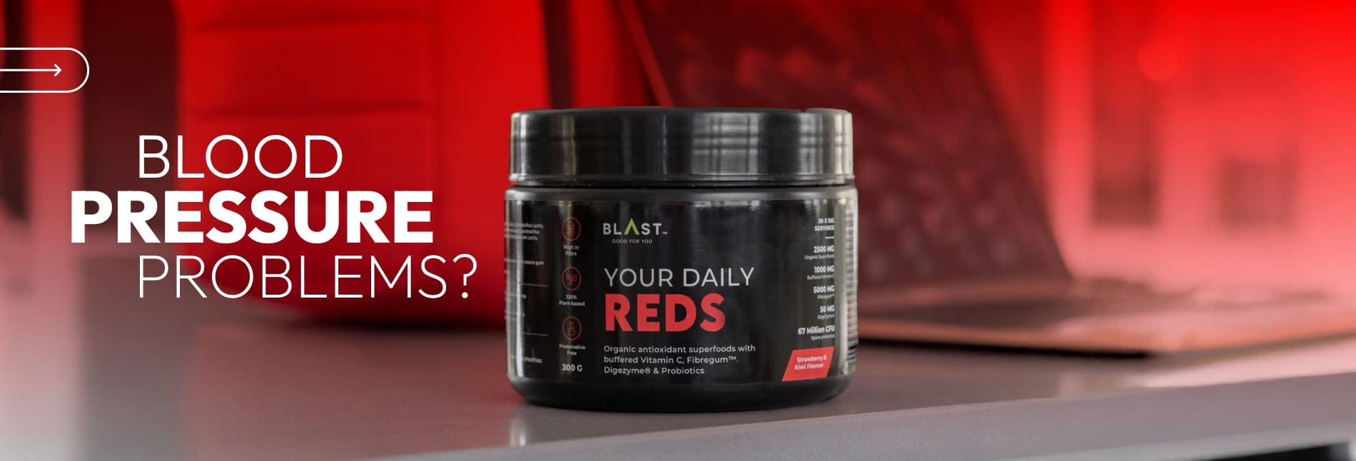 Blood Pressure Support | Daily Reds Heart Health Blend – BLAST™ Vitality