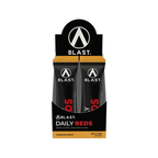 Packaging of Blast Daily Reds on-the-go supplement sachets 